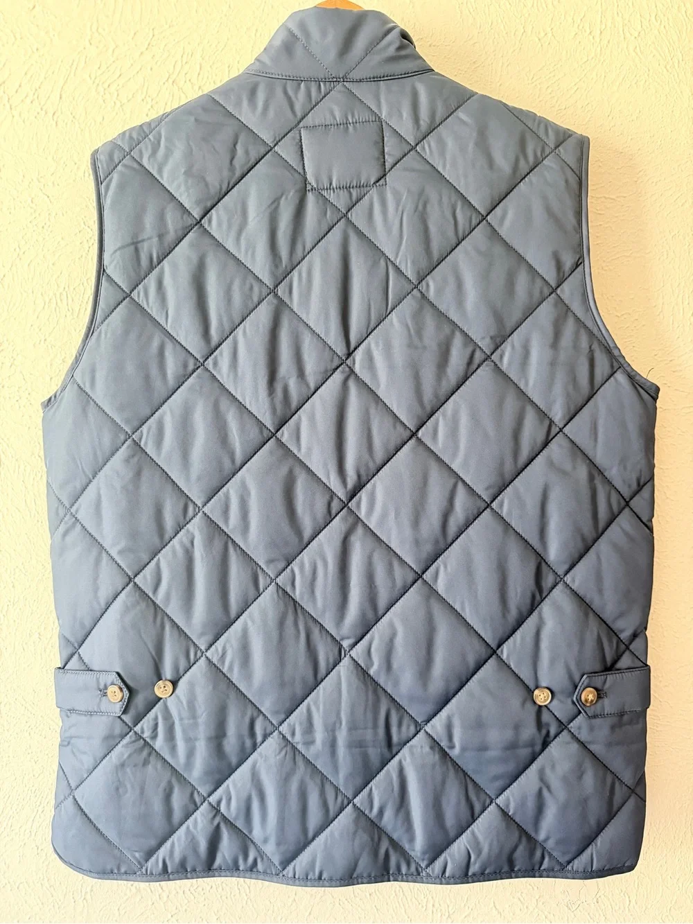 JCREW Men’s Quilted Sleeveless Vest Jacket - Blue